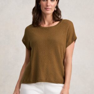 Basket Weave Knit - Tobacco