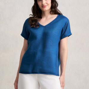 French Linen Gauze T-Shirt - Thenards