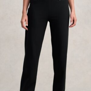 Straight Leg Ponte Pant - Black